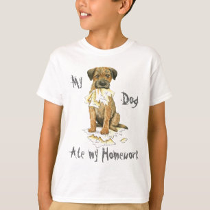 Camiseta Mi frontera Terrier comió mi preparación
