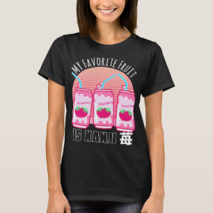 Camiseta Mi fruta favorita es Fresa Soda Aest japonés