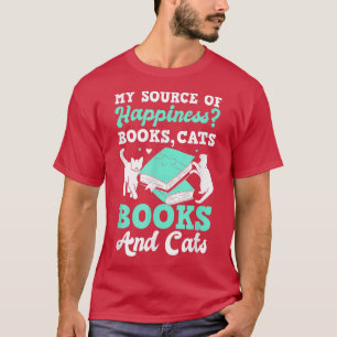 Camiseta Mi Fuente De Felicidad A Los Amantes Del Libro De