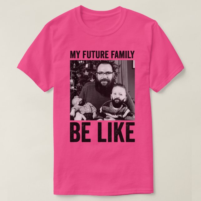 Camiseta mi futura familia (Diseño del anverso)