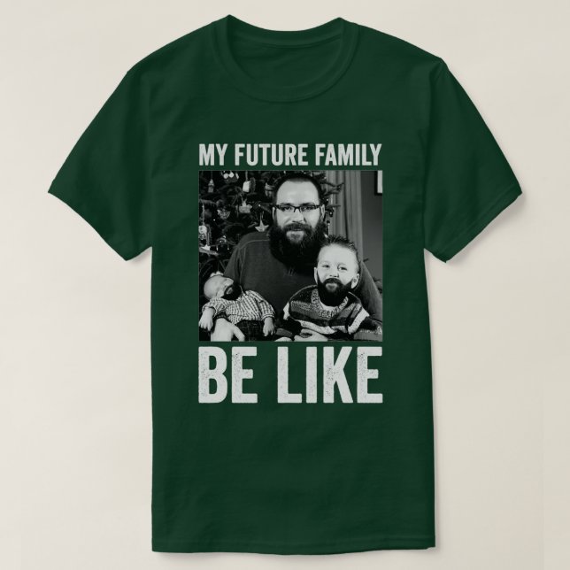 Camiseta mi futura familia sea como 2 (Diseño del anverso)