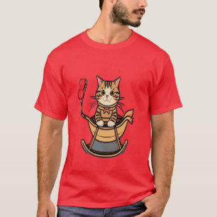 Camiseta Mi gato amarillo aquí le añadirá belleza a su cami