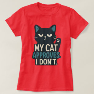 Camiseta Mi gato aprueba, yo no - Cita divertida para gato