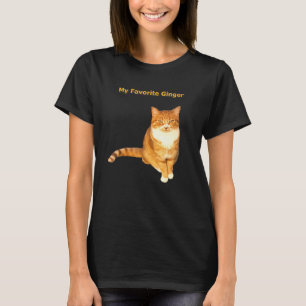Camiseta Mi gato atigrado naranja jengibre favorito