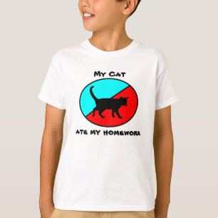 Camiseta ¡Mi gato comió mi preparación!