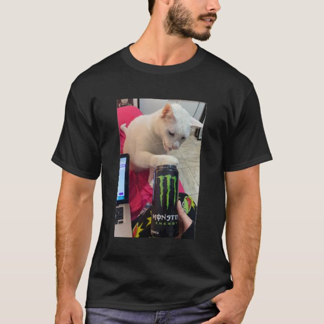 CAMISETA MI GATO DE BEBIDA (Anverso)