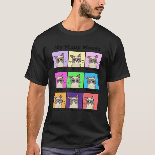Camiseta Mi gato de muchos ánimos (Anverso)