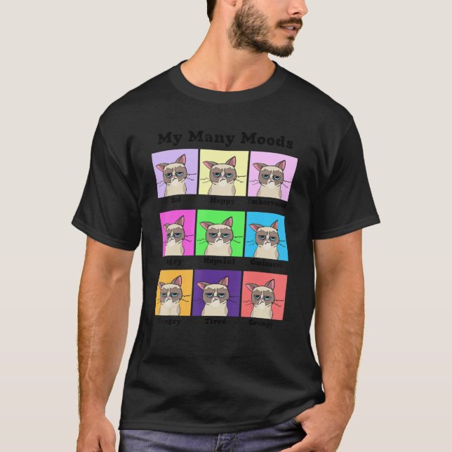 Camiseta Mi gato de muchos ánimos (Anverso)