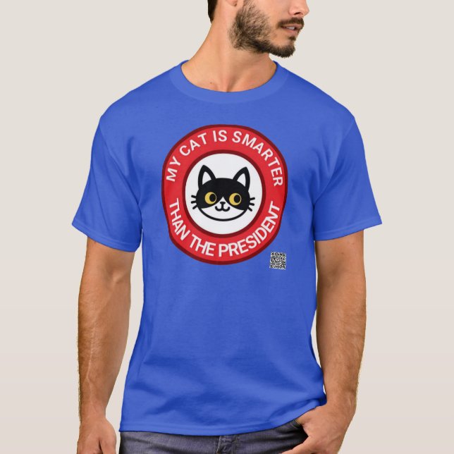 Camiseta Mi Gato De Tuxedo Es Más Inteligente Que El Presid (Anverso)