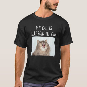 Camiseta Mi gato es alérgico a ti Gato Gente de gatos Gat