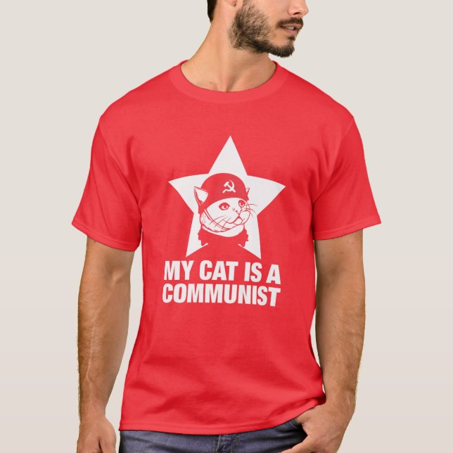 Camiseta Mi Gato Es Comunista (Anverso)