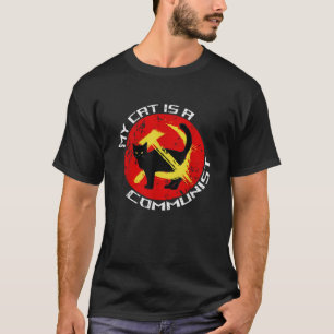 Camiseta Mi Gato Es Comunista Para Los Amantes Del Gato