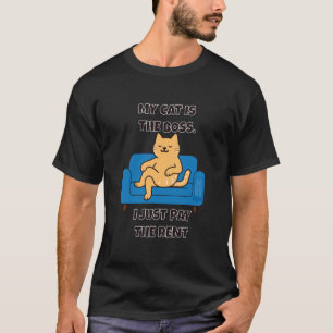 Camiseta Mi gato es el jefe - Divertido amante de los gatos