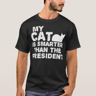 Camiseta Mi Gato Es Más Inteligente Que El Presidente
