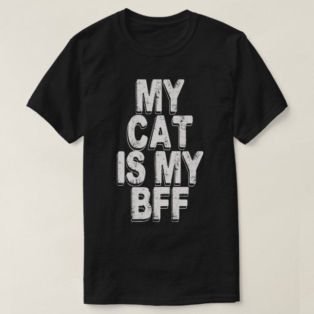 Camiseta mi gato es mi amigo (Diseño del anverso)