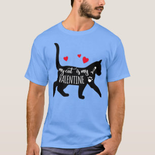 Camiseta Mi Gato Es Mi Chica De Valentine Kitten Lover Hear