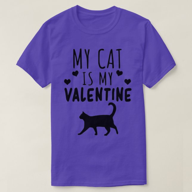 Camiseta Mi Gato Es Mi Corazón De Valentine Kitten Lover V (Diseño del anverso)