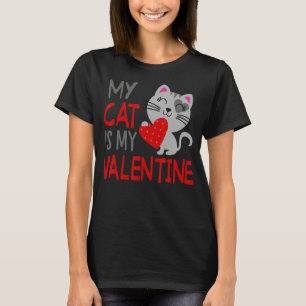 Camiseta Mi Gato Es Mi El día de San Valentín De San Valent