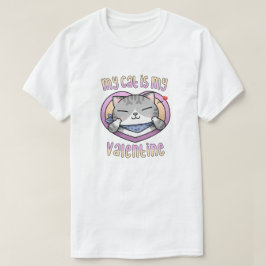 Camiseta Mi gato es mi gato de San Valentín