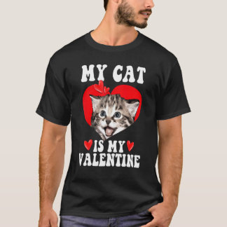 Camiseta Mi gato es mi gato del día de San Valentín Amantes
