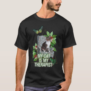 Camiseta Mi Gato Es Mi Gato Terapista En La Silla Salud Men