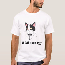 Camiseta Mi Gato Es Mi Jefe