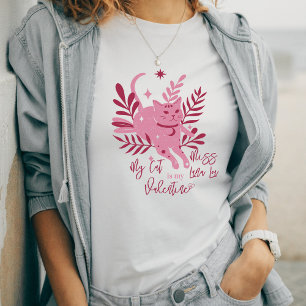 Camiseta Mi Gato Es Mi Nombre Personalizado De San Valentín