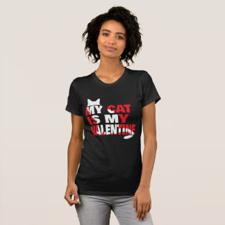 Camiseta Mi gato es mi San Valentín