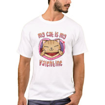 Mi gato es mi San Valentín atigrado naranja