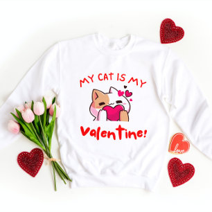 Camiseta Mi gato es mi San Valentín   El día de San Valentí