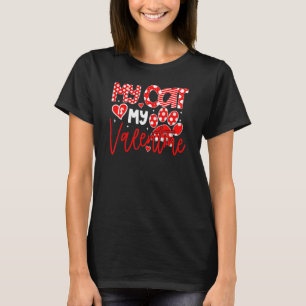 Camiseta Mi Gato Es Mi San Valentín Gatos Día de San Valent