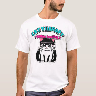 Camiseta Mi Gato Es Mi Terapeuta Regalo Divertido y Lindo p