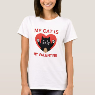 Camiseta Mi Gato Es Mi Valentín