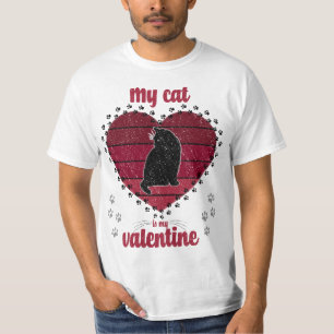 Camiseta Mi Gato Es Mi Valentín regalo de San Valentín di