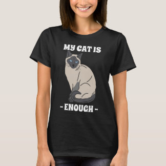 Camiseta Mi gato es suficiente Introvertido amante de los g