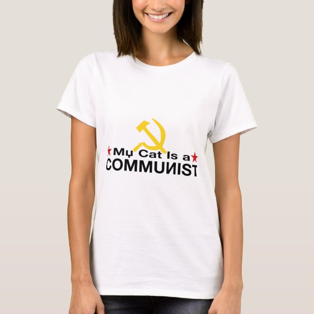 Camiseta Mi gato es un COMUNISTA (Anverso)