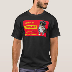 Camiseta Mi Gato Es Un Gato Vintage Comunista Que Dice