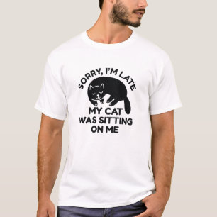 Camiseta Mi Gato Estaba Sentado Sobre Mí