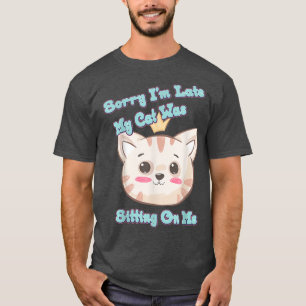 Camiseta Mi Gato Estaba Sentado Sobre Mí Gráfica De Humor G