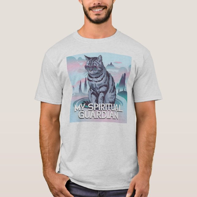 Camiseta Mi gato guardián espiritual (Anverso)
