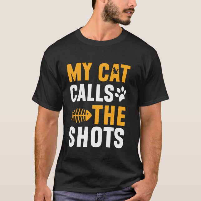 Camiseta Mi gato manda Cat Dad (Anverso)