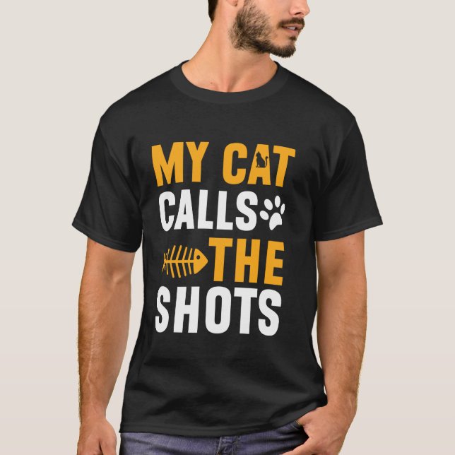 Camiseta Mi gato manda Cat Dad (Anverso)