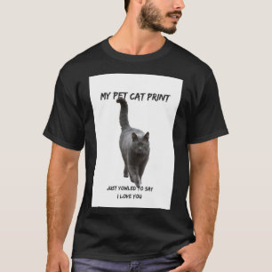 Camiseta Mi gato Mascota imprime divertido gato con amor a 