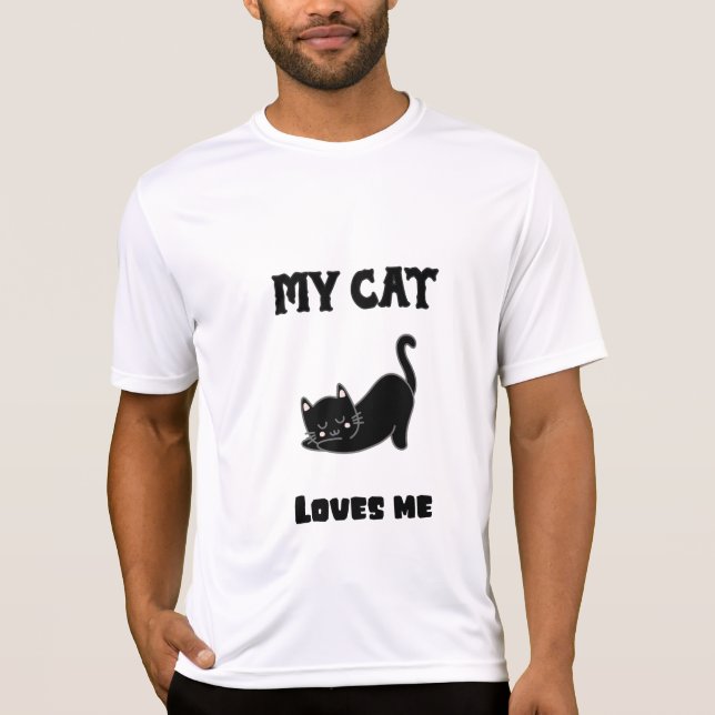 Camiseta Mi gato me ama (Anverso)