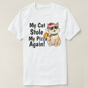 Camiseta Mi gato me robó la pizza... otra vez