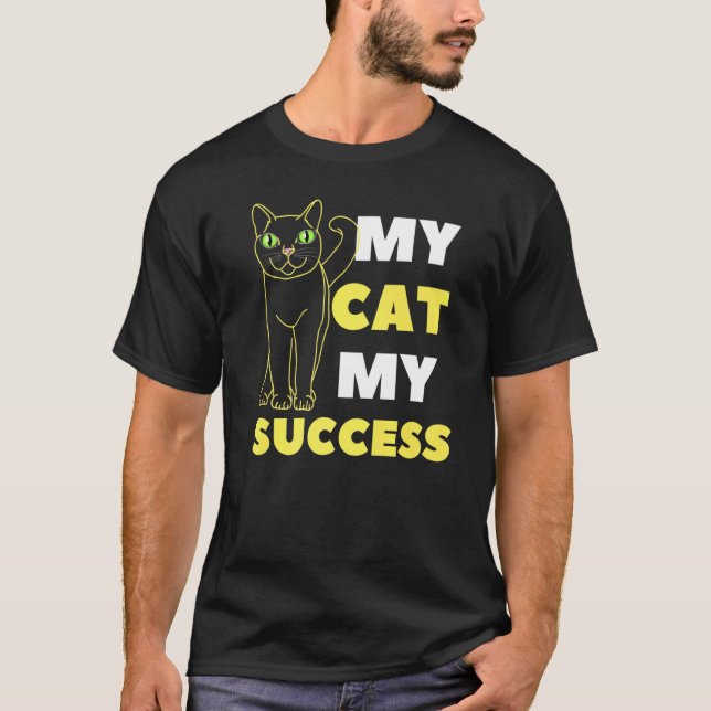 Camiseta Mi Gato Mi Éxito (Anverso)