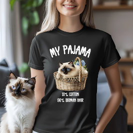 Camiseta Mi gato Pajama Birman