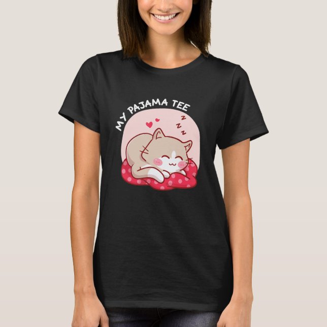 Camiseta Mi gato Pajama Tee (Anverso)
