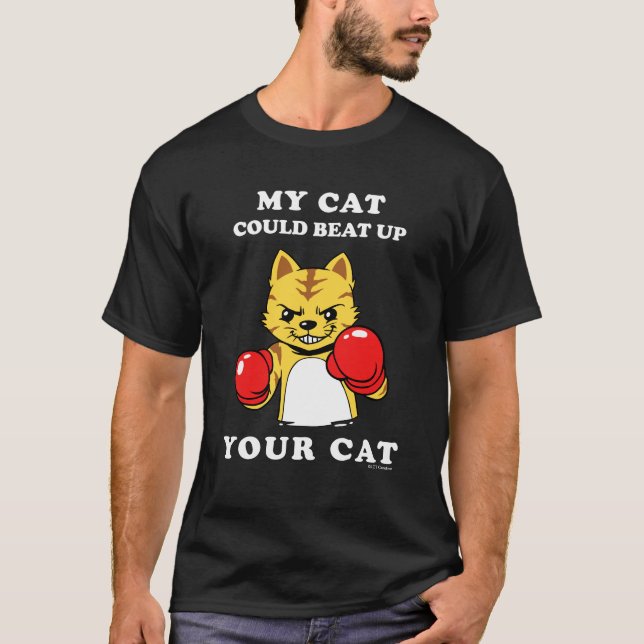 Camiseta Mi Gato Podría Golpear A Tu Gato (Anverso)