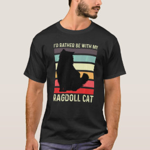 Camiseta Mi gato ragdoll persona perezosa